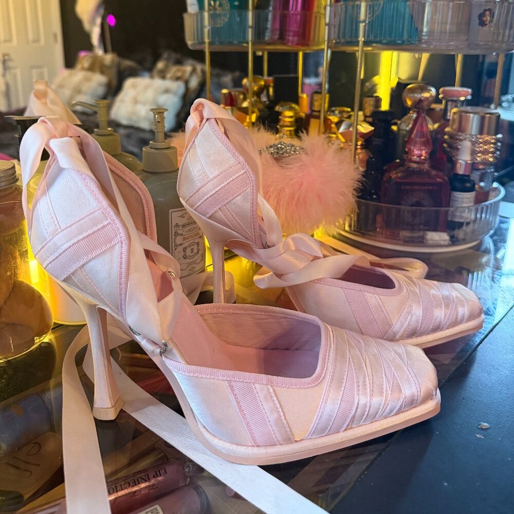 Sugar Thrillz Art Form Lace Up Mary Janes